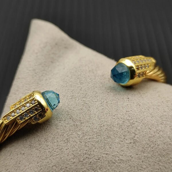 1E46867D-BACB-D9A1-AC4F-658F296FDEBC.jpg Cable Bracelet with Aquamarine & Diamond Accents 5mm