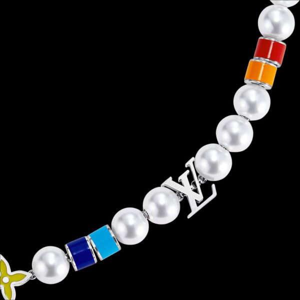 Monogram Pearls Party Necklace