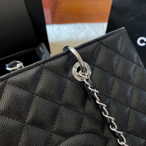 1EE41124-EF89-A258-787C-BE6BEFC24781.jpg Chanel Grand Shopping Tote Black Caviar Silver Hardware