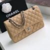 1EFB8FCA-5460-AEA5-A4B5-D4EBC1ADCB51.jpg Chanel Classic Handbag Silver Hardware BeigeFor Women, Women’s Bags, Shoulder And Crossbody Bags 10.2in/26cm A01112
