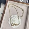 Elegant and delicate double C logo necklace