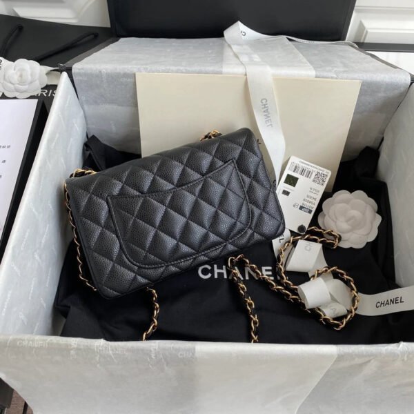 2151B561-00C9-0356-DF89-B24E7C2E816F.jpg Chanel Mini Classic Handbag Black For Women 6.7in/17cm