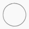 Box Chain Necklace Sterling Silver, 5mm - 55CM