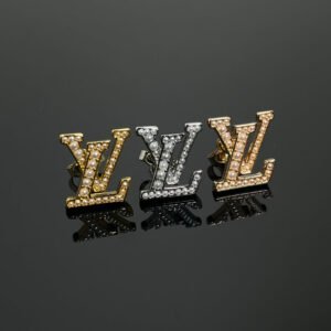 Pearl letter earrings