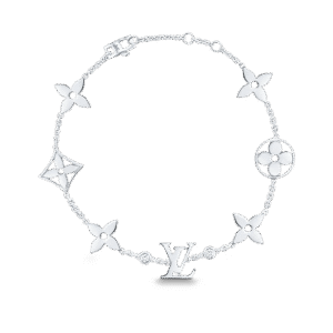 22234581-8C5C-9F15-F78C-F129263180C7.png IDYLLE BLOSSOM MONOGRAM BRACELET, WHITE GOLD AND DIAMONDS