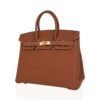 Birkin 25 Bag Gold Togo Leather Gold Hardware