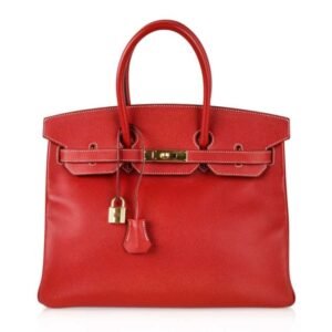Birkin 28 Bag Rouge Casaque Candy Limited Edition Epsom Gold