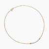 Petite Helena Wrap Station Necklace 18K Yellow Gold with Diamonds, 29mm