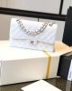 CHANEL Classic Flap Handbag SILVER METAL