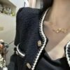 Elegant and delicate double C logo necklace