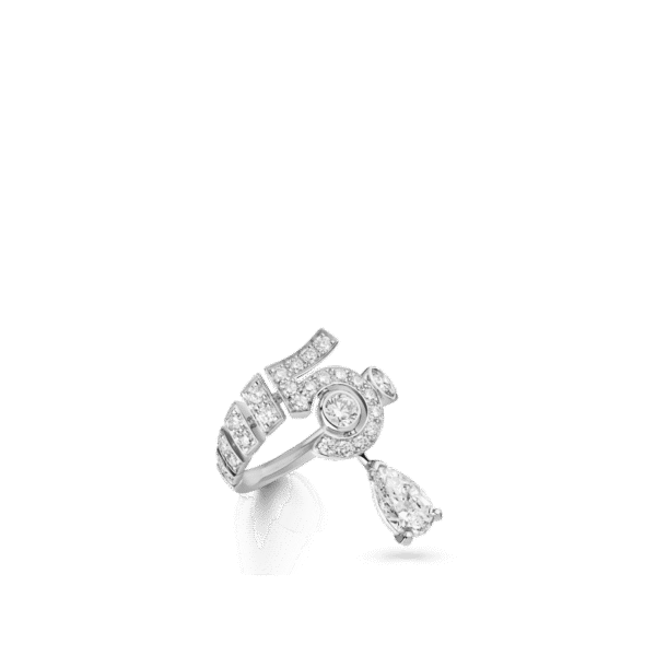 N??5 DROP WHITE GOLD RING