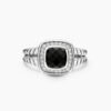 24F2A62D-1FC2-FAC3-F5EE-1FAE83FCAB7C.jpg Petite Albion® Ring Sterling Silver with Black Onyx and Diamonds - 6