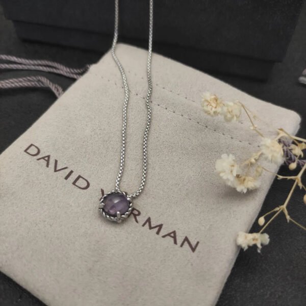 2500BDBC-75D7-FAF7-C4A6-74684651189D.jpg Petite Chatelaine® Necklace Sterling Silver with Amethyst, 10mm