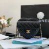 263A2D72-F875-5018-F82D-2330E4230DF5.jpg Chanel Mini Heart Bag Black For Women 7in/18cm AS3191 B07958 94305