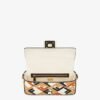 Fendi Baguette Multicolor canvas bag with FF embroidery - 26*16cm