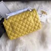 Chanel 1112 Yellow Medium Size 2.55 Lambskin Leather Flap Bag