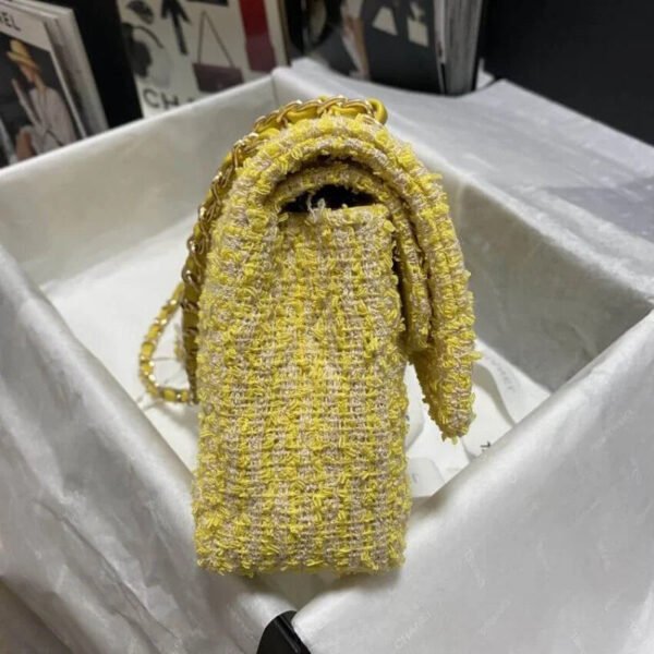 28EB7635-3C12-A6E0-248D-50DB616E1108.jpg Chanel Class-Flap Bag In Yellow Tweed 1112