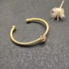 Cable Classics Bracelet with Champagne and Diamonds 18K Yellow Gold 4mm