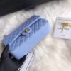 Chanel 1112 Blue Medium Size 2.55 Lambskin Leather Flap Bag