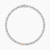 DY Madison&reg; Chain Necklace Sterling Silver with 18K Rose Gold, 8.5mm