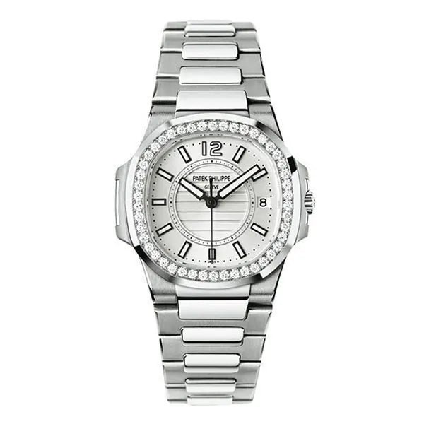 Nautilus 7010/1G-001 32Mm 18K White Gold Diamond-Set Bezel