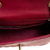 2C120594-3802-B3D6-058E-5C67103BF24C.jpg Dark Red Chevron Leather New Mini Classic Flap Bag