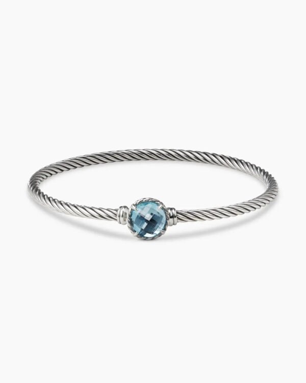 2C5A0010-AEEE-3CE4-F1C0-C531025F0808.jpg Petite Chatelaine® Bracelet Sterling Silver with Blue Topaz, 3mm - 17cm