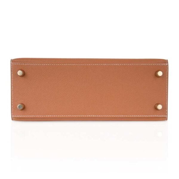 Kelly 25 Sellier Bag Gold Epsom Leather with Gold Hardware