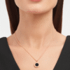 Bulgari Double Faceted Gemstone Necklace