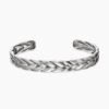 Chevron Collection for Men Chevron Cuff Bracelet Sterling Silver, 9mm