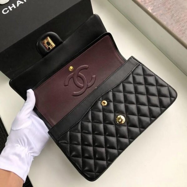 2F54863D-AB4F-333A-8BE4-4852F2FAF214.jpg Chanel Classic Handbag Gold Toned Hardware BlackFor Women, Women’s Bags, Shoulder And Crossbody Bags 10.2in/26cm A01112
