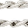Silver Enamel Logo Bracelet
