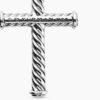 Cable Cross Pendant Sterling Silver