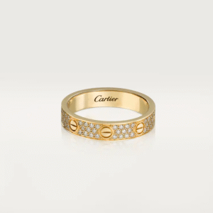 LOVE WEDDING BAND, DIAMOND-PAVED