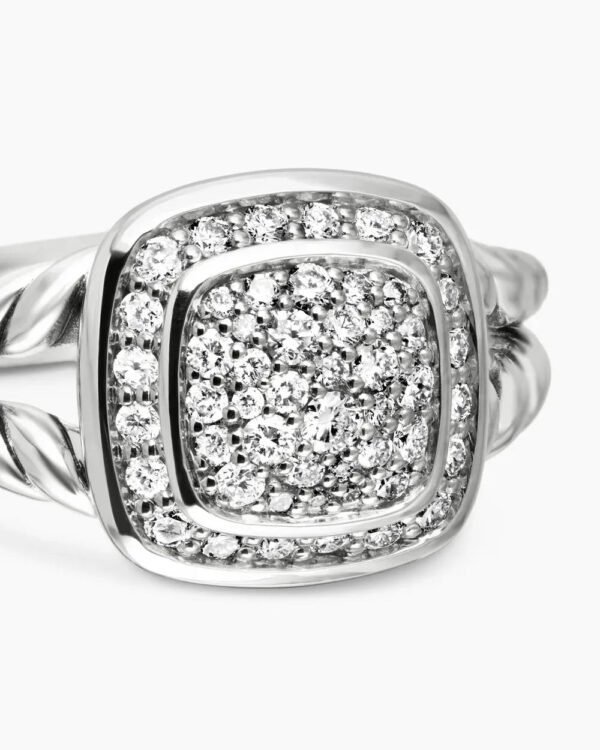 32564948-EEC4-932A-AEB1-71D3E44CCAC2.jpg Petite Albion® Ring Sterling Silver with Pavé Diamonds - 6