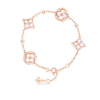 Color Blossom BB Multi-Motifs Bracelet, Pink Gold, White Mother-of-Pearl And Diamonds