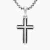 Deco Cross Pendant Sterling Silver