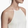 Cable Loop Hoop Earrings Sterling Silver with 18K Yellow Gold, 22mm