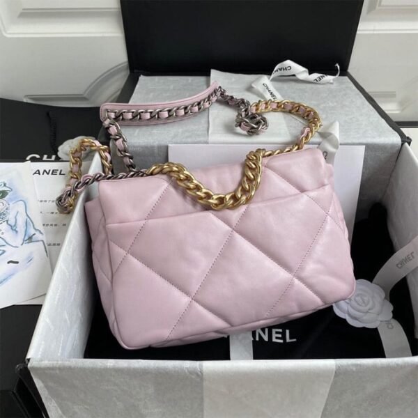 35AD4CB9-08CC-3CBB-0C50-1F744782A64A.jpg Chanel 19 Handbag AS1160 Pink