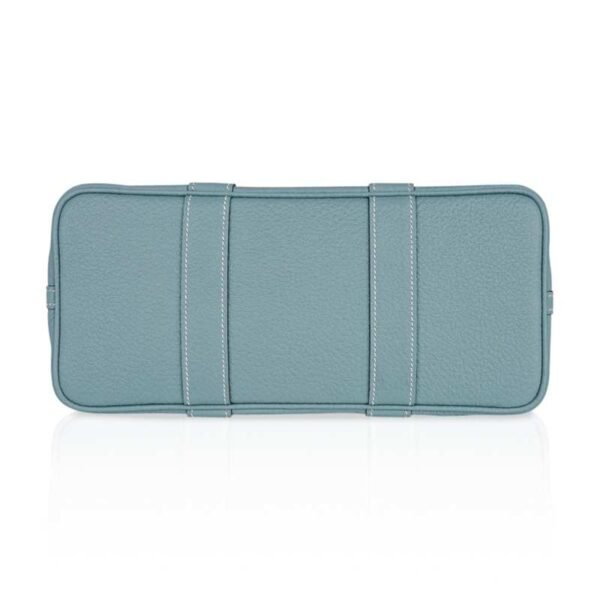 Bag Garden Party 30 Bag Ciel / Vache Country Leather Palladium New w/Box