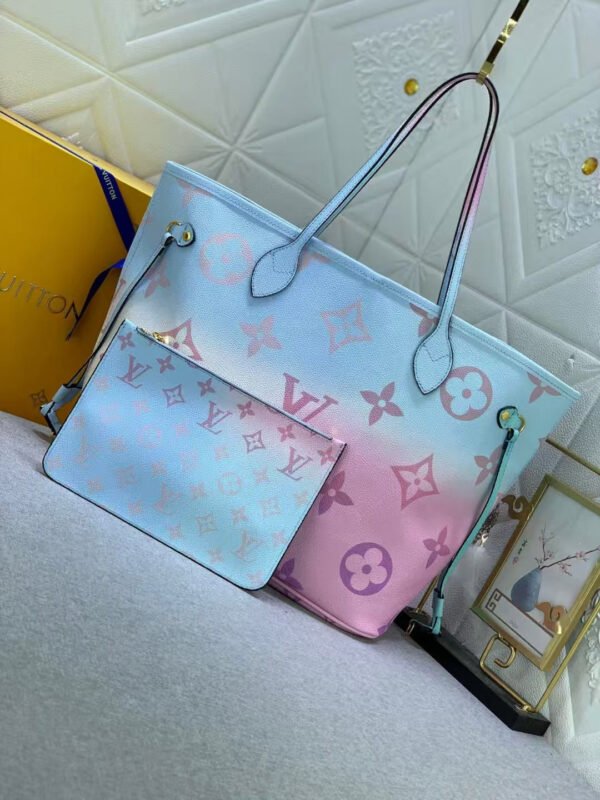 3D3C4DB8-99D2-6CF5-17FE-418CED9C3FEE.jpg Louis Vuitton Neverfull PM Sunrise Pastel in Coated Canvas with-tone