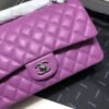 Chanel 1112 Purple Medium Size 2.55 Lambskin Leather Flap Bag