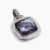 3D7CAF74-E398-76CA-8291-5D1942E6DD23.jpg Albion® Pendant Sterling Silver with Black Orchid and Diamonds, 14mm