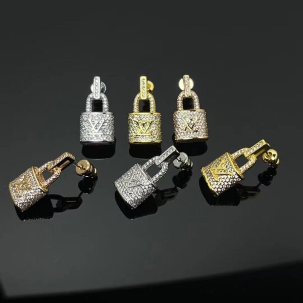 Lock It Padlock Pendant, White Gold and Pav&eacute; Diamond - Gold