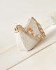Chanel 19 Hobo Bag White Aged Calfskin Brushed Gold Hardware