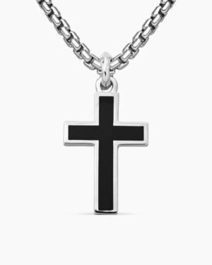 3E6ADEC6-B887-2B0F-1BF3-EE5EA09CB71A.jpg Exotic Stone Cross Sterling Silver with Black Onyx