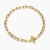 DY Madison&reg; Toggle Chain Necklace 18K Yellow Gold, 11mm