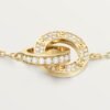 LOVE BRACELET, ON CHAIN, PAVED