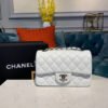 40BCA021-2F16-0C5F-F955-9223A18E87FD.jpg Chanel Small Classic Handbag Silver Hardware White For Women, Women’s Bags, Shoulder And Crossbody Bags 7.8in/20cm A01113