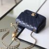 Chanel Mini Flap Bag With CC Ball On Strap Navy Blue For Women, Women&rsquo;s Handbags, Shoulder And Crossbody Bags 6.7in/17cm AS1786